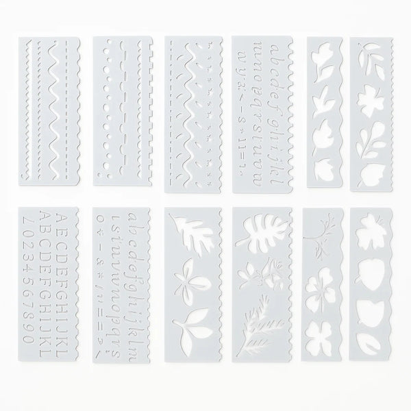 Lot de 16 pochoirs créatifs